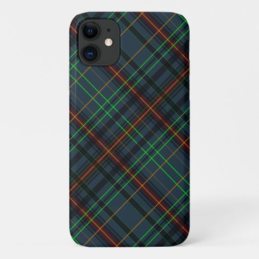 Tartan in blau, orange, grün... Case-Mate iPhone hülle (Rückseite)