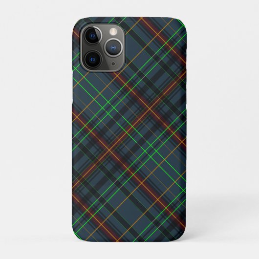 Tartan in blau, orange, grün... Case-Mate iPhone hülle (Rückseite)