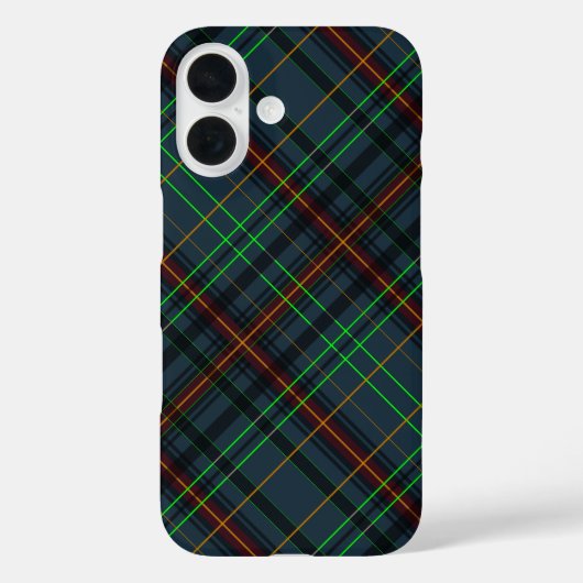 Tartan in blau, orange, grün... Case-Mate iPhone hülle (Rückseite)