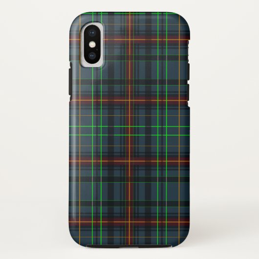 Tartan in blau, orange, grün... Case-Mate iPhone hülle (Rückseite)
