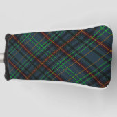 Tartan in blau, orange, grün... golf headcover (Vorderseite)
