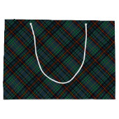 Tartan in blau, orange, grün... große geschenktüte (Rückseite)