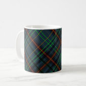 Tartan in blau, orange, grün... kaffeetasse (Vorderseite Links)