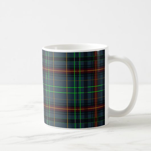 Tartan in blau, orange, grün... kaffeetasse (Rechts)