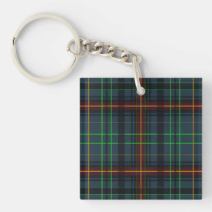 Tartan in Blau, Orange, Grün... Schlüsselanhänger