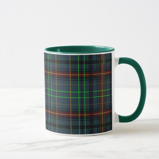Tartan in blau, orange, grün... tasse (Rechts)