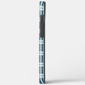 Tartan in blau-weiß Case-Mate iPhone hülle (Rückseite / Links)