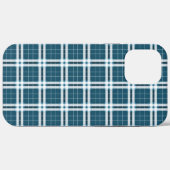 Tartan in blau-weiß Case-Mate iPhone hülle (Rückseite (Horizontal))