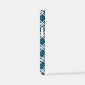 Tartan in blau-weiß iPhone Case iPhone Hülle (Rechte Seite)