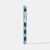 Tartan in blau-weiß iPhone Case iPhone Hülle (Linke Seite)