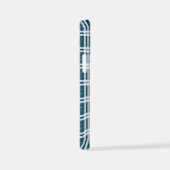 Tartan in blau-weiß iPhone hülle (Rechte Seite)