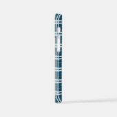 Tartan in blau-weiß iPhone hülle (Linke Seite)