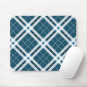 Tartan in blau-weiß mousepad (Mit Mouse)