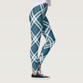 Tartan in blauen und weißen Leggings (Rechts)