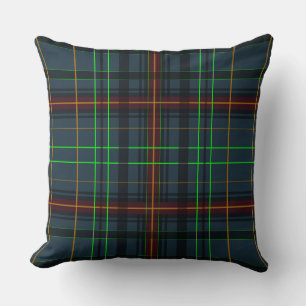 Tartan in blue, orange, green kissen