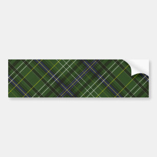 Tartan in grün autoaufkleber