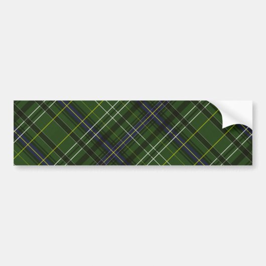 Tartan in grün autoaufkleber (Vorne)