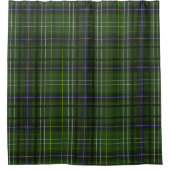 Tartan in grün duschvorhang (Vorderseite)