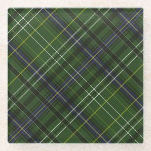 Tartan in grün glasuntersetzer