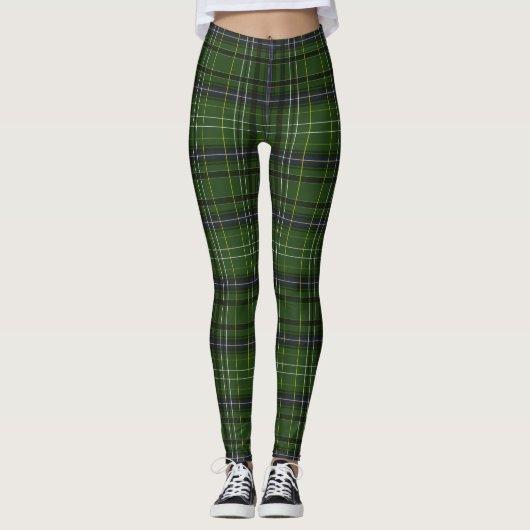 Tartan in grün leggings (Vorderseite)