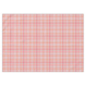 Tartan, in Rosa, Pfirsich, Gelb, Schwarz, Weiß Kar Tischdecke (Vorderseite (Horizontal))