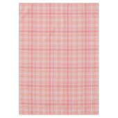 Tartan, in Rosa, Pfirsich, Gelb, Schwarz, Weiß Kar Tischdecke (Vorderseite)