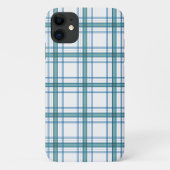 Tartan in Türkis ... Case-Mate iPhone Hülle (Rückseite)