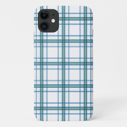 Tartan in Türkis ... Case-Mate iPhone Hülle (Rückseite)