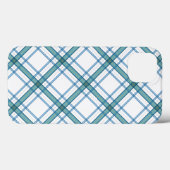 Tartan in Türkis Case-Mate iPhone Hülle (Rückseite (Horizontal))
