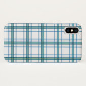 Tartan in Türkis ... Case-Mate iPhone Hülle (Rückseite (Horizontal))