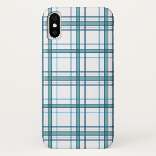 Tartan in Türkis ... Case-Mate iPhone Hülle (Rückseite)