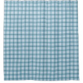 Tartan in Türkis ... Duschvorhang (Vorderseite)