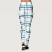 Tartan in Türkis Leggings (Rückseite)