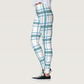 Tartan in Türkis Leggings (Links)