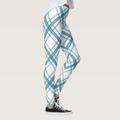 Tartan in türkisfarbenen Leggings (Rechts)