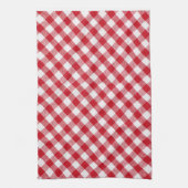 Tartan in weiß und rot geschirrtuch (Vertikal)