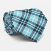 Tartan in Winter Blue Krawatte (Gerollt)