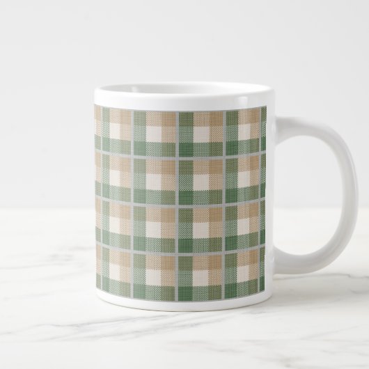 Tartan Jumbo-Tasse (Rechts)
