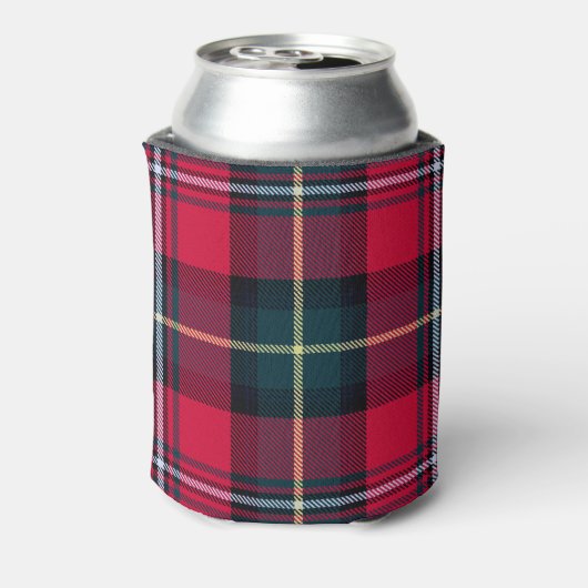 Tartan kann Ihre Initialen abkühlen Dosenkühler (Kanne Rückseite)