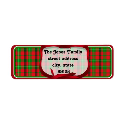 Tartan Kariert (2) Weihnachtsuntergrund (Vorne)