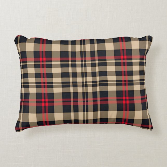 Tartan Kariert Accent Pillow Dekokissen (Vorderseite)