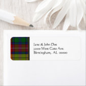 Tartan Kariert Address Labels (Insitu)
