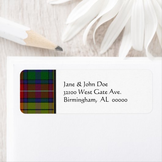 Tartan Kariert Address Labels (Insitu)