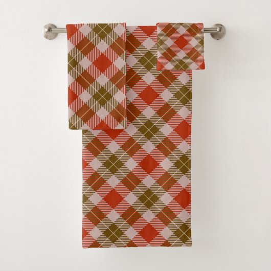 Tartan Kariert Badhandtuch Set (Insitu)