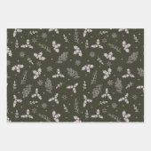 Tartan Kariert Bauernhof Grün und Braun Geschenkpapier Set (Vorderseite 3)