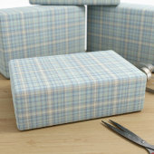 Tartan Kariert Blue Figarations Wrapping Paper Geschenkpapier