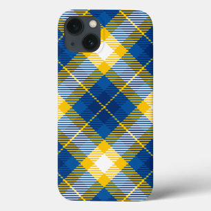 Tartan Kariert Blue Yellow Case-Mate iPhone Hülle