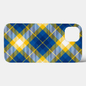 Tartan Kariert Blue Yellow Case-Mate iPhone Hülle (Rückseite (Horizontal))