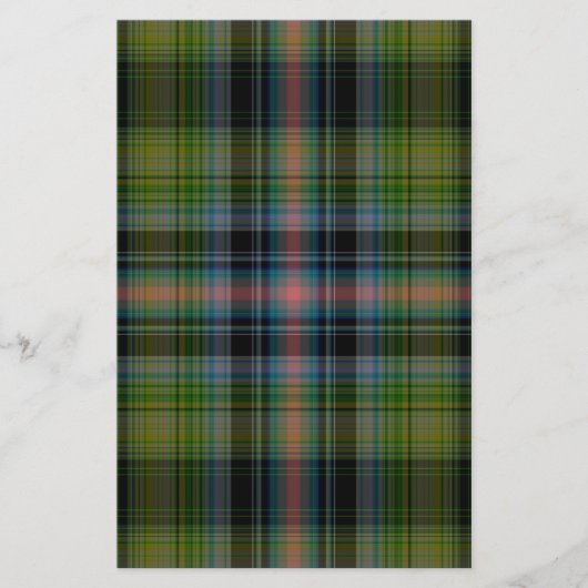 Tartan Kariert Briefpapier (Vorderseite)