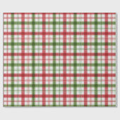 Tartan Kariert Checkered Weihnachten Geschenkpapier (Flach)